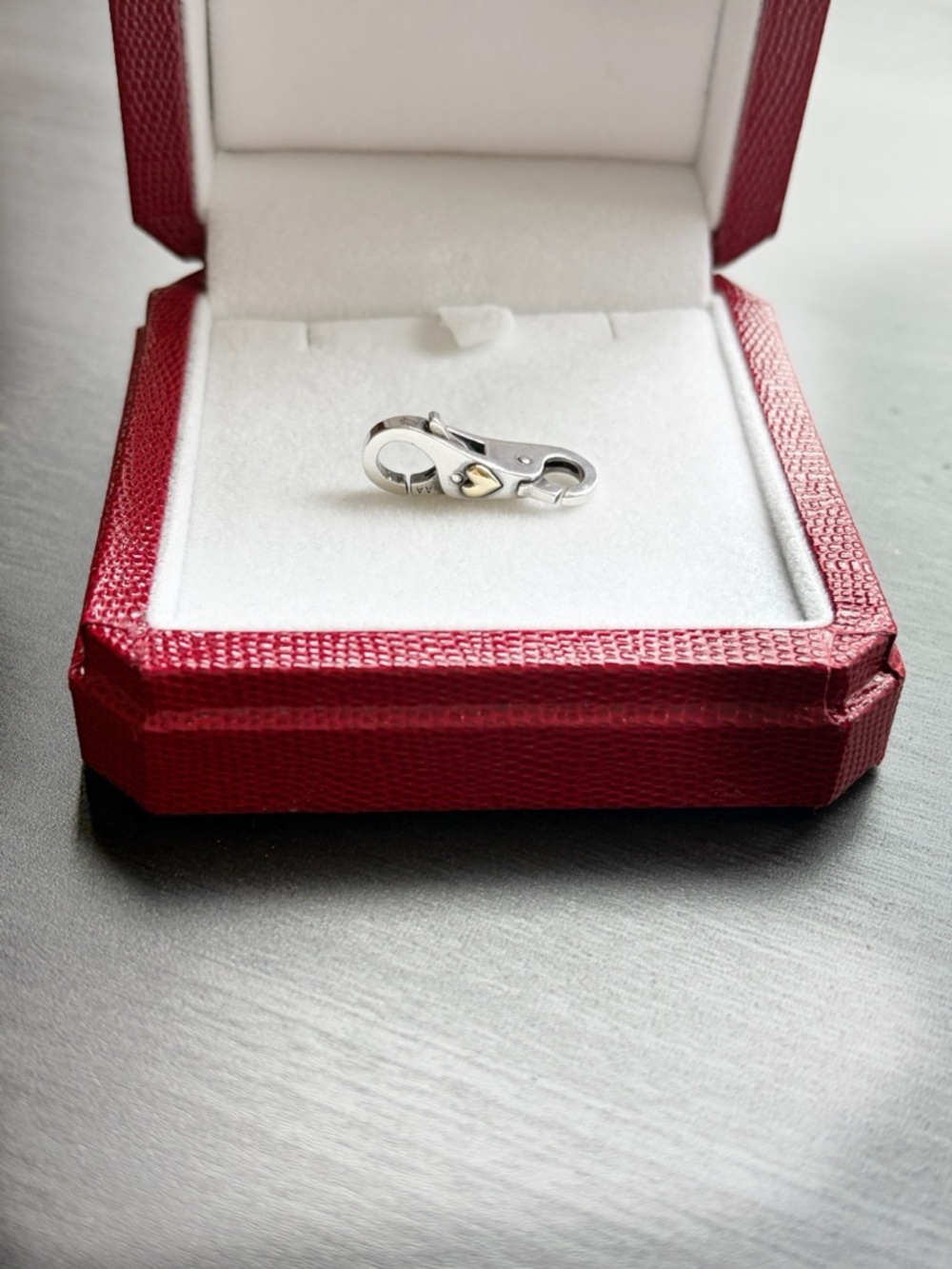 Trollbeads Silver And Gold Heart Clasp 18k Gold & Sterling Silver